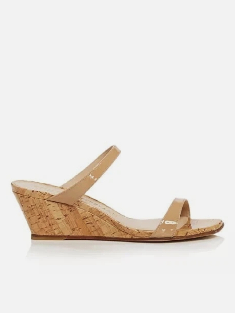 STUART WEITZMAN Womens Beige Cork Double Band Aleena Wedge Sandal 7 B MSRP $395 - Picture 7 of 16